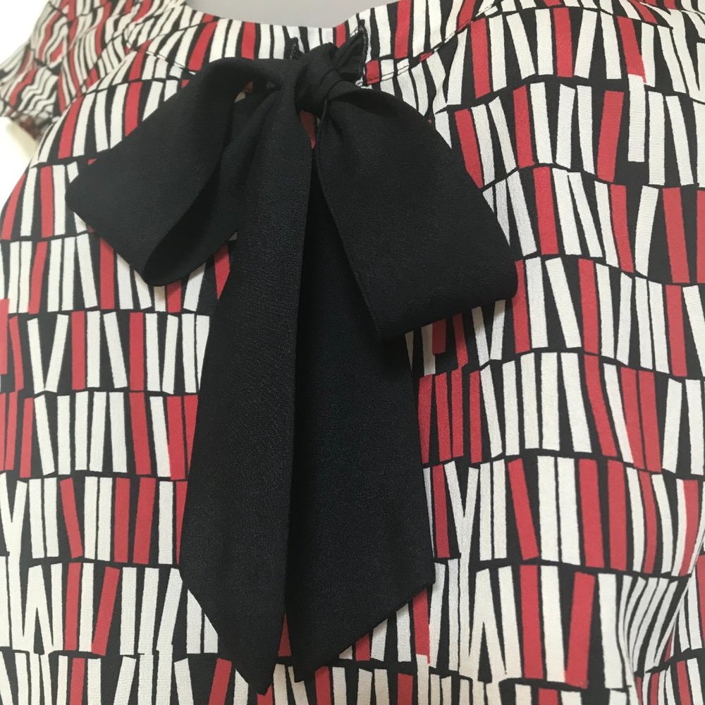 Ann Taylor Loft Multi Colored Geometry Patterned … - image 3